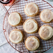 Cream Cheese Frosted Snickerdoodles With Cinnamon Sugar