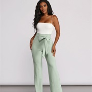 High Waist Bridal Pants