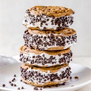 Chocolate Chip Cookie Ice Cream Sandwiches