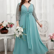 Front Tie Gather on Dress