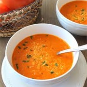 Leek, Saffron & Tomato Broth