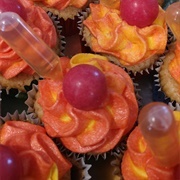 Onion Jawbreaker Cupcake