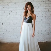 Leather Bodice Wedding Dress