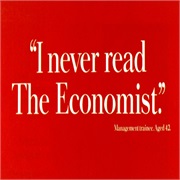 "White on Red" Posters - The Economist (1988-Present)
