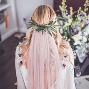 Veil Attached to Greenery