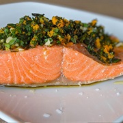 Olive Oil Poached Salmon
