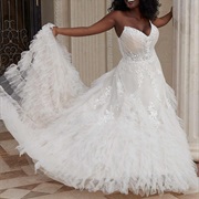 Soft, Tissue-Like Ruffles on Bottom of Skirt