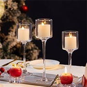 Tall Candleholders in Centerpieces