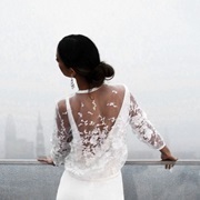 Sheer With Appliques Bodice Cover