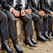 Cowboy Boots on Groomsmen
