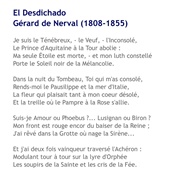 El Desdichado by Gerard De Nerval