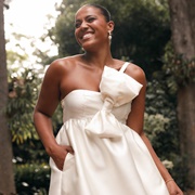 Bow Bodice Wedding Dress