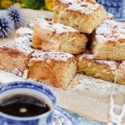 Apple Squares With Almond Paste