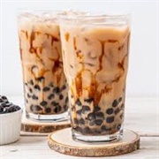 Chai Boba Tea With Sugarplum Boba