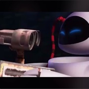 Wall-E and Eve Kiss