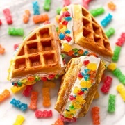 Waffle With Swedish Fish