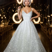 Sequin-Studded Wedding Dress