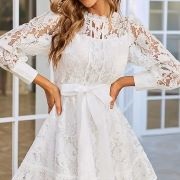 Lace Sleeves With Solid Cuffs
