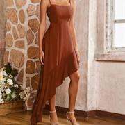 Asymmetrical Skirt Bridesmaid Dress