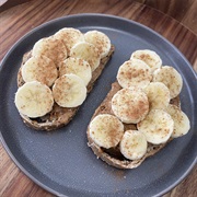Multigrain Sourdough Bread With Banana and White Honey