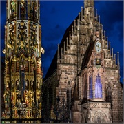 Frauenkirche Und Schöner Brunnen, Nürnberg