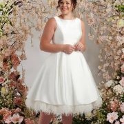 Feather Underskirt Showing at Hem