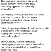 Carmen 51 by Catullus