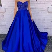 Royal Blue Bridesmaid Dress
