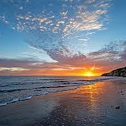 Sunset Over Pacific Ocean, Southern California