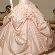 Ballgown Skirt With Fabric Swags