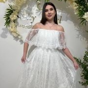 Off-Shoulder Ruffle Covering Whole Bodice