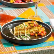 Pepper Roti With Layers of Cheese Potato and Carrot