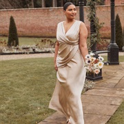 Drape From Bodice Across Top of Skirt