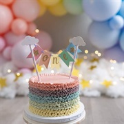 Pastel Rainbow Birthday Cake
