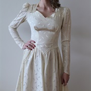 Crescent Moon Pattern on Dress