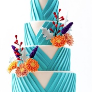 Texture Layer Over Smooth Layer on Cake