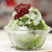 Matcha Milk Flavored Shaved Ice