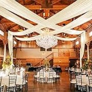 Crisscross Drapery at Wedding