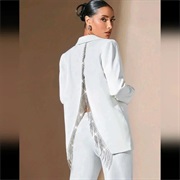 Split-Back Wedding Suit Jacket