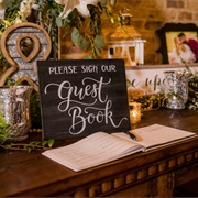 Guest Book Display Area