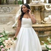 Draped Horizontal Pleats Bodice