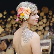 Flowers in Hair for Wedding