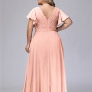 V-Back Bridesmaid Dress