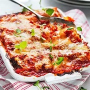 Cannelloni With Ricotta, Mushrooms and Ajvar Relish