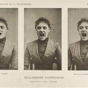 Three Photos in a Series Showing a Hysterical Woman Yawning (Jean-Martin Charcot and Albert Londe)