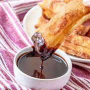Churro With Chocolate Sauce