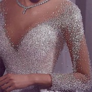 Crystal-Encrusted Dress Bodice