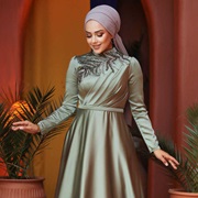 Beaded Design Across Bodice