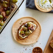 Roasted Mixed Olives With Whipped Feta
