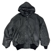 Balenciaga Grey Denim Bomber Jacked